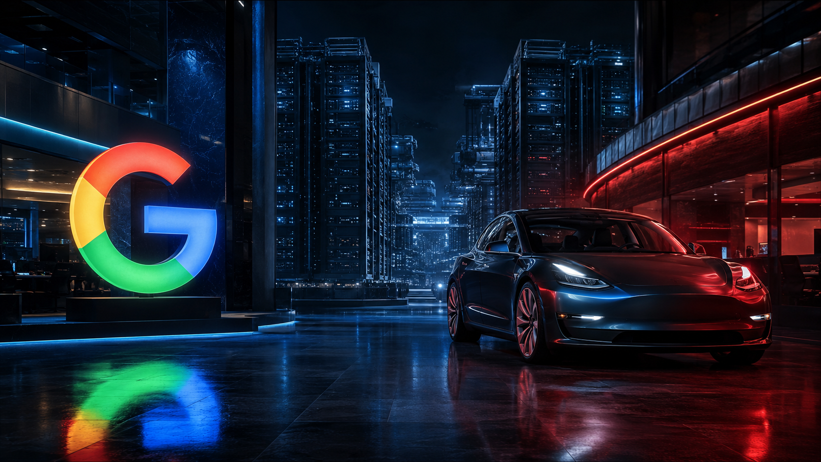 Alphabet Delivered the AI Growth. Tesla Delivered the Warning.